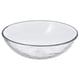 STRANDKRABBA glass bowl - clear, round, hammered texture - elegant & practical.