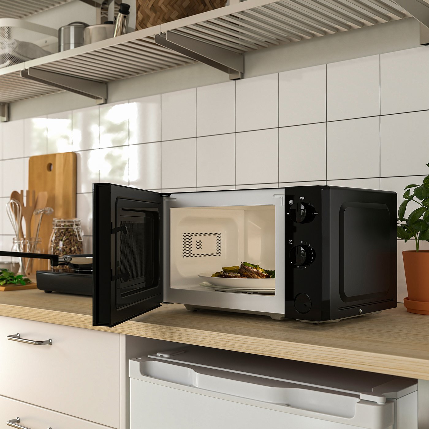 TILLREDA microwave oven, black - IKEA Estonia