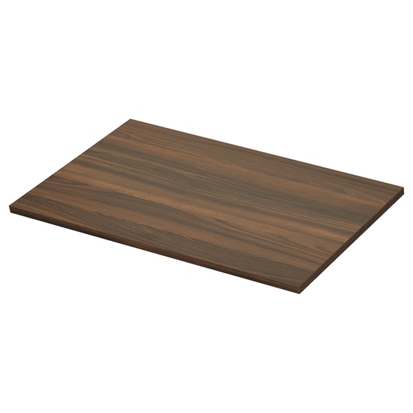 TOLKEN countertop, warm brown, rectangular, sleek, medium wood grain design.