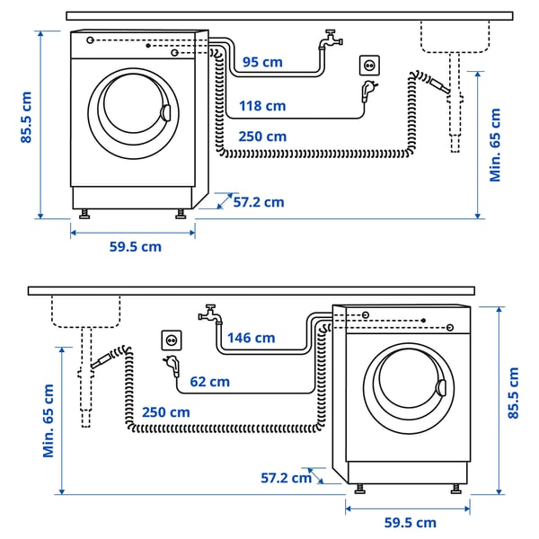 Illustration with measurements for the product: UDDARP.
