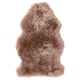 Ulerslev sheepskin rug: soft tan, natural shape, cosy home decor.