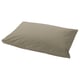 Olive green ULLVIDE pillowcase: 85% cotton, 15% lyocell. Rectangle, crisp, envelope closure.