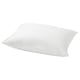 Single white pillowcase, crisp & soft, cotton-lyocell blend, square shape, smooth design.