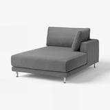 UPPÅKRA Cover chaise longue module, right, Johanneshov dark grey