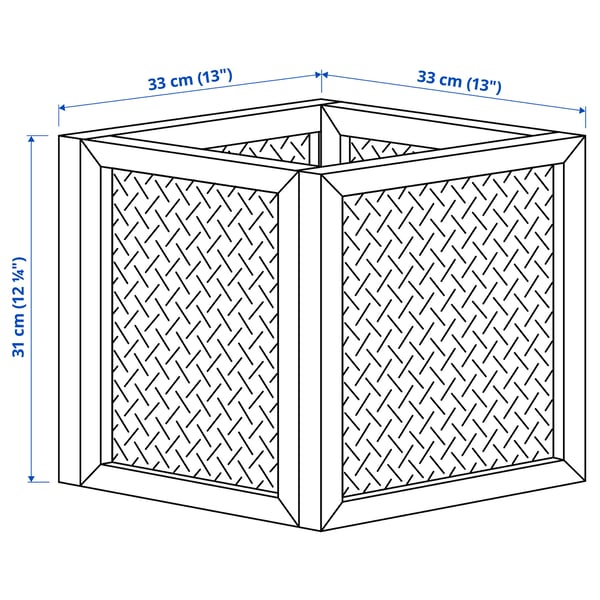 Illustration with measurements for the product: VÄLTNING.