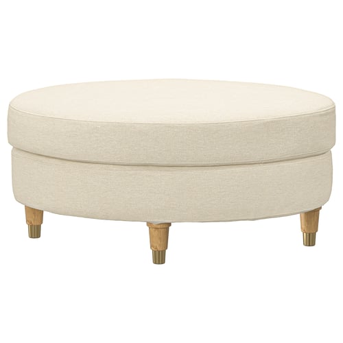 VALNÄS Footstool, Knäbäck light beige