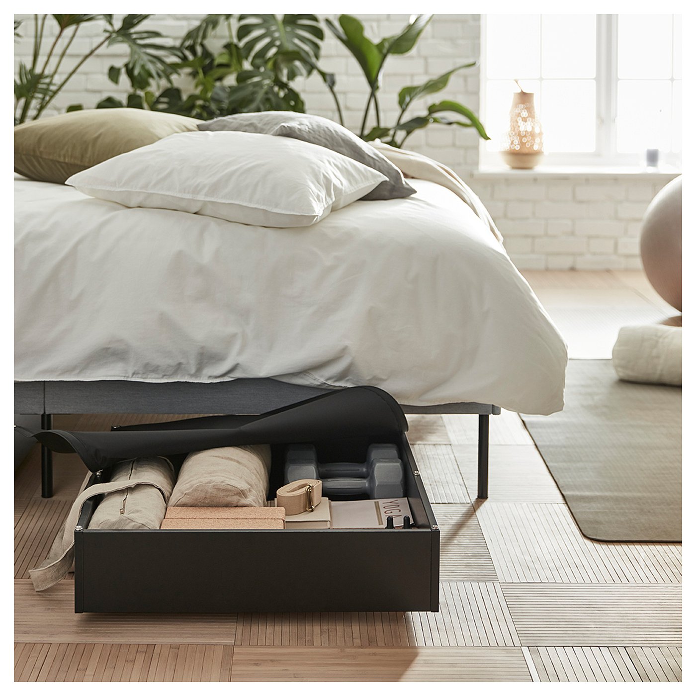 IKEA VARDO 2セット VARDÖ bed storage box, black, 65x70 cm - IKEA Estonia