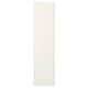 VIKANES white cabinet door, minimalist with groove handle, rectangular.