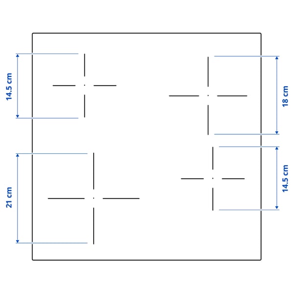 Illustration with measurements for the product: VILSTA.