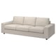 Modern light-gray VIMLE sofa with clean lines & cushioned seats, perfect for cozy rooms.