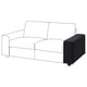Black & white sofa, modern elegant design, VIMLE series, soft needlecord fabric.