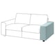 VIMLE sofa, light blue, modern design with cushions, 2-seater.
