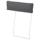 Dark grey VIMLE headrest cover, rectangular, for sofa comfort.