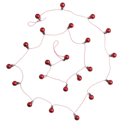 VINTERFINT Garland, bauble red, 2.2 m