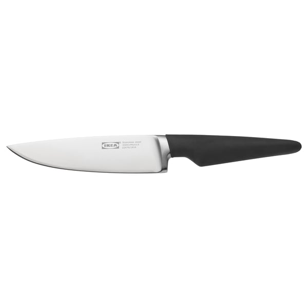 Ikea VÖRDA black utility knife - stainless steel, ergonomic.