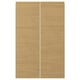 VOXTORP oak-brown cabinet doors, sleek modern design with integrated handles.