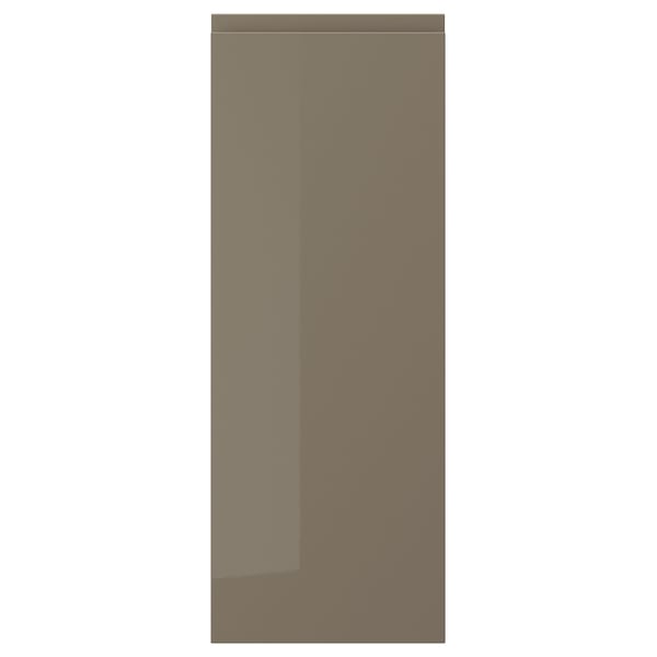 VOXTORP door, dark grey-brown, glossy finish, sleek & modern design, easy to clean, rectangular shape, smooth surface.