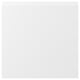 VOXTORP, white modern kitchen door, matt surface, plastic edges, square shape, minimalist design.