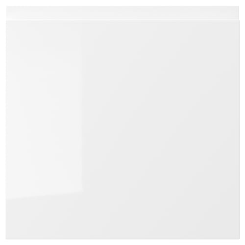VOXTORP white high gloss cabinets - smooth, modern design