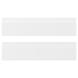 VOXTORP matte white kitchen cabinet fronts with integrated handles - modern minimalist design
