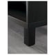 Tume puitmööbel elegantse, reguleeritava riiuliga, tugeva jalatoega. Kvaliteetne viimistlus, kaasaegne disain.
