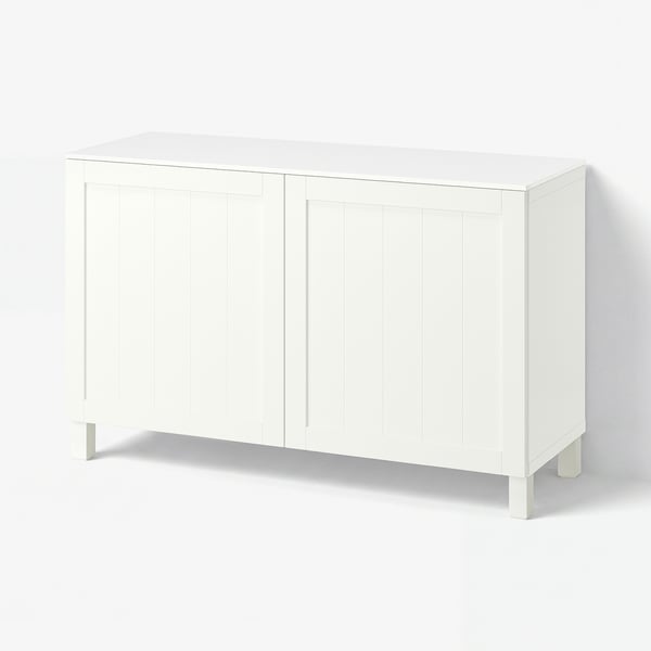 BESTÅ Kapp, valge/Pipmakare valge, 120x42x75 cm