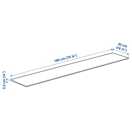 Illustratsioon toote mõõtudega: BESTÅ.