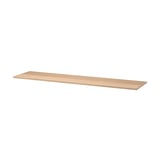 BESTÅ ujuv riiul, tammespoon, ristkülikukujuline, minimalistlik disain.