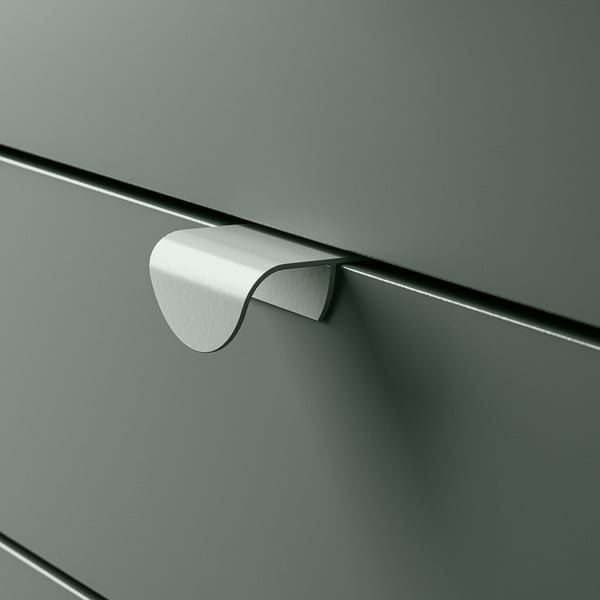 DRAGSMARK Külgeklõpsatav käepide, hallikasroheline, 40 mm