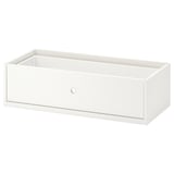 Elegantse disainiga valge ELVARLI sahtli, mis sobib ideaalselt hoiustamiseks.