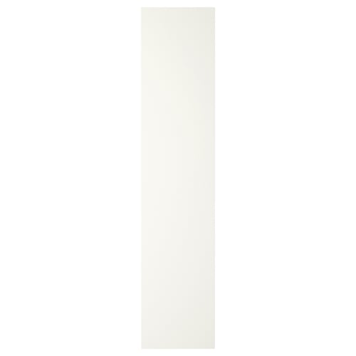 Valge ristkülikukujuline uksepaneel ikea FORSANDilt minimalistlikus stiilis ja sileda viimistlusega.