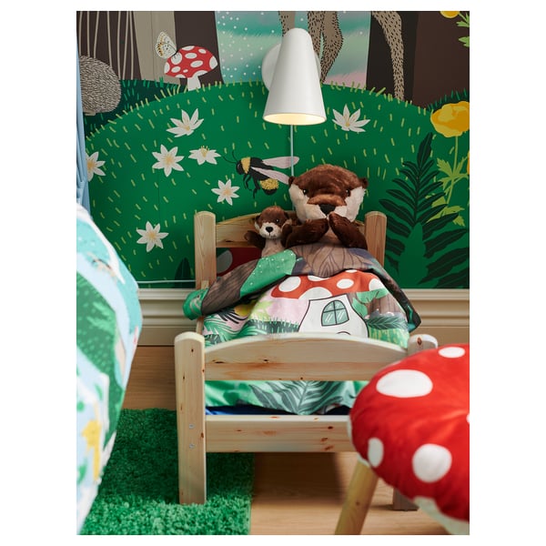 FUBBLA LED-seinalamp, valge