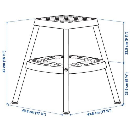Illustratsioon toote mõõtudega: HADDARP.