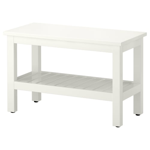 HEMNES männipink: ülemised ja alumised riiulid, kõrge õhuniiskusega disain.