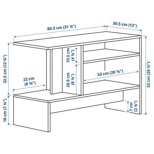 Illustratsioon toote mõõtudega: HOLMERUD.