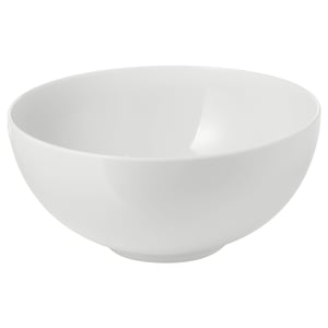 Valge IKEA 365+ kauss, portselanist, lihtne, ümmargune disain, praktiline igapäevaseks kasutamiseks.
