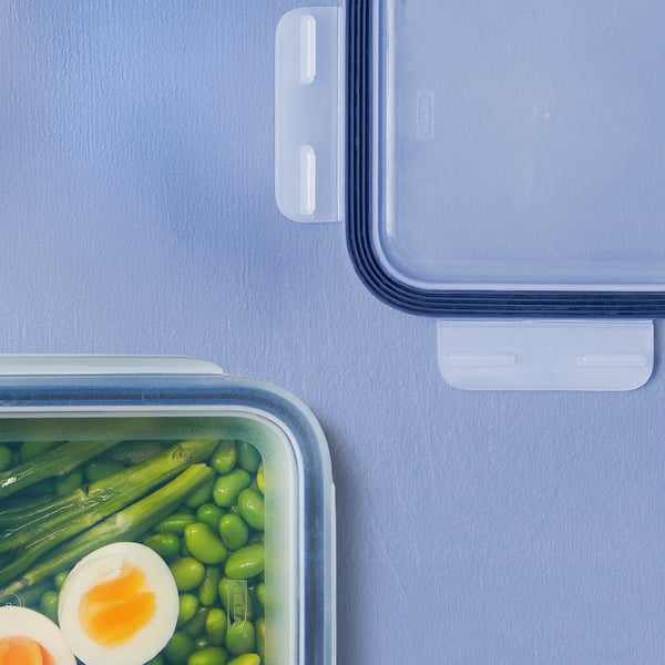 IKEA 365+ Toidukarp, ruut/plast, 750 ml