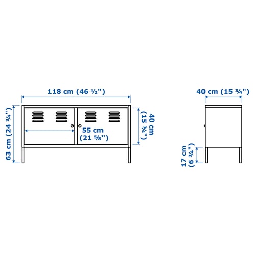 IKEA PS Kapp, valge, 119x63 cm