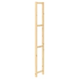 IVAR puidust riiul, naturaalne viimistlus, ristkülikukujuline, minimalistlik disain.
