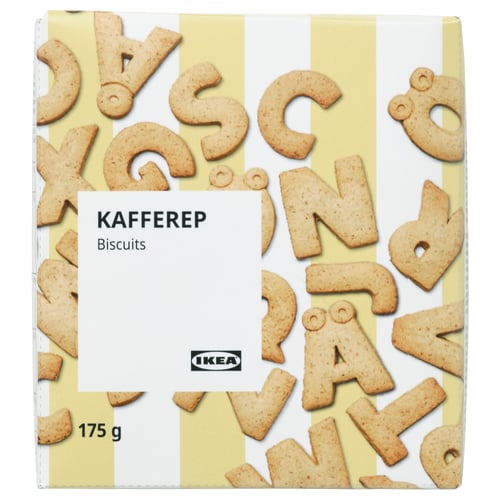 Ikea KAFFEREP tähestikuküpsised, 175g