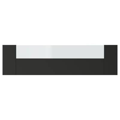 Kinivshult sahtli esipaneel, ristkülikukujuline, tumehall, klaasplaat, klanitud disain.