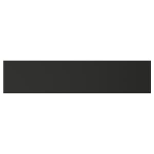 Must plastikust ja puitlaastplaadist valmistatud sahtli esiosa KNIVSHULT on elegantse, käepidemevaba disainiga.