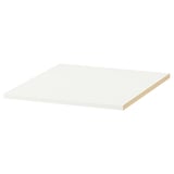 KOMPLEMENT valge riiul, minimalistlik, ristkülikukujuline, puitlaastplaat, reguleeritav disain.