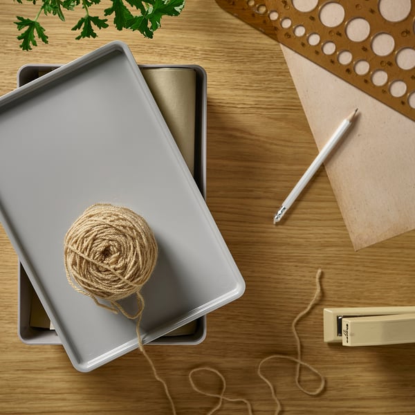 KUGGIS Kaas, helehall, 18x26 cm