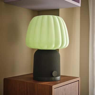 KULGLASS Bluetooth-kõlariga lamp, tumeroheline
