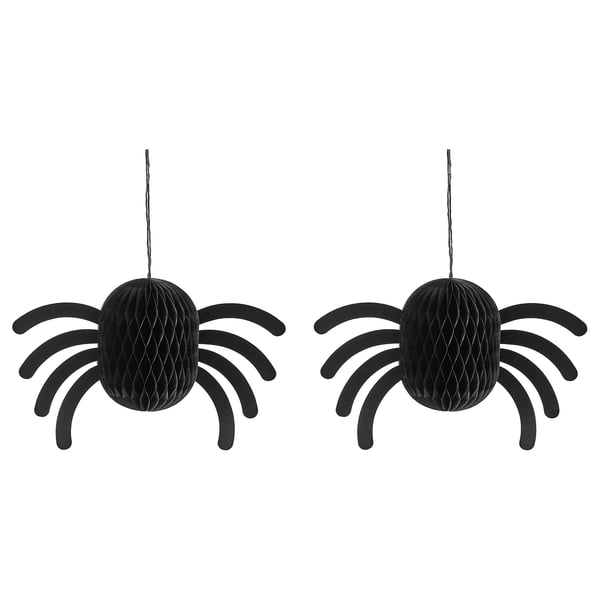 KUSTFYR Riputatav kaunistus, ämblik must, 18 cm