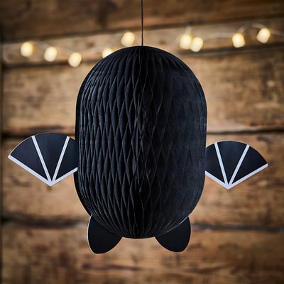 KUSTFYR Riputatav kaunistus, nahkhiir must, 42 cm