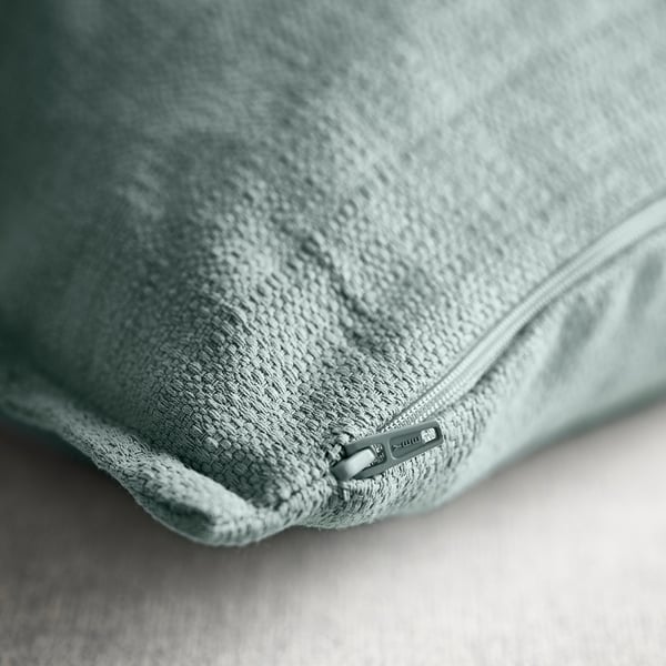 Helesinakashall padjakate, tõmblukuga detail, tekstuurne kangas.