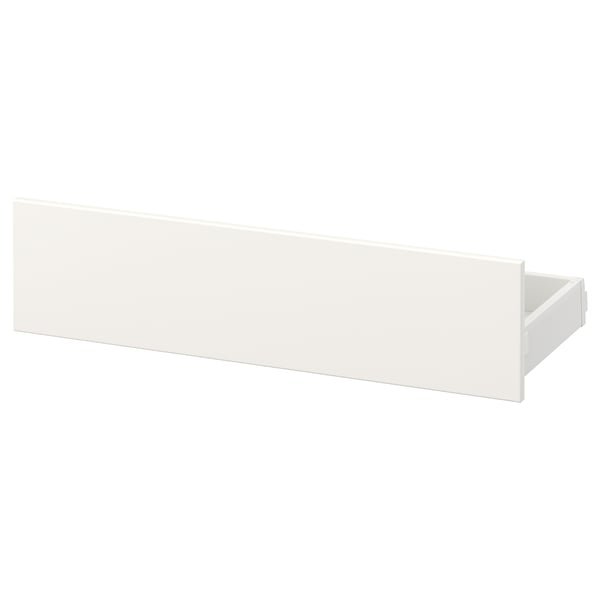 Valge MAXIMERA sahtli esipaneel, klanitud ja kaasaegne, puhaste sirgete joontega.