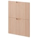 Hele puidust kapp kahe sahtli ja minimalistlike käepidemetega.